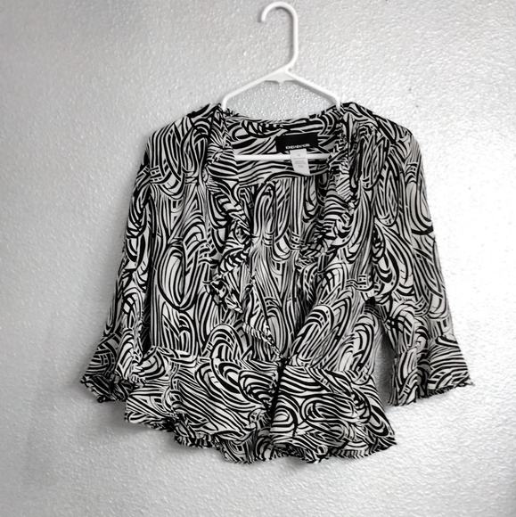 Jones New York 100% Silk Blouse  Size 10 - Picture 5 of 7